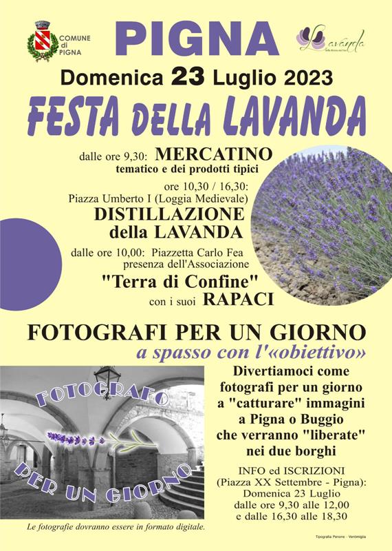 Successo alla festa della Lavanda della Riviera dei Fiori a Pigna  
